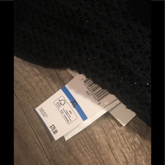 Jones New York Black mesh net cardigan XL - Picture 4 of 4
